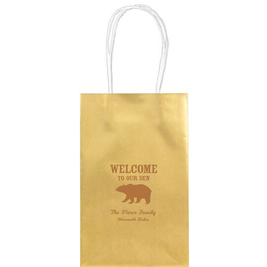 Welcome To Our Den Medium Twisted Handled Bags